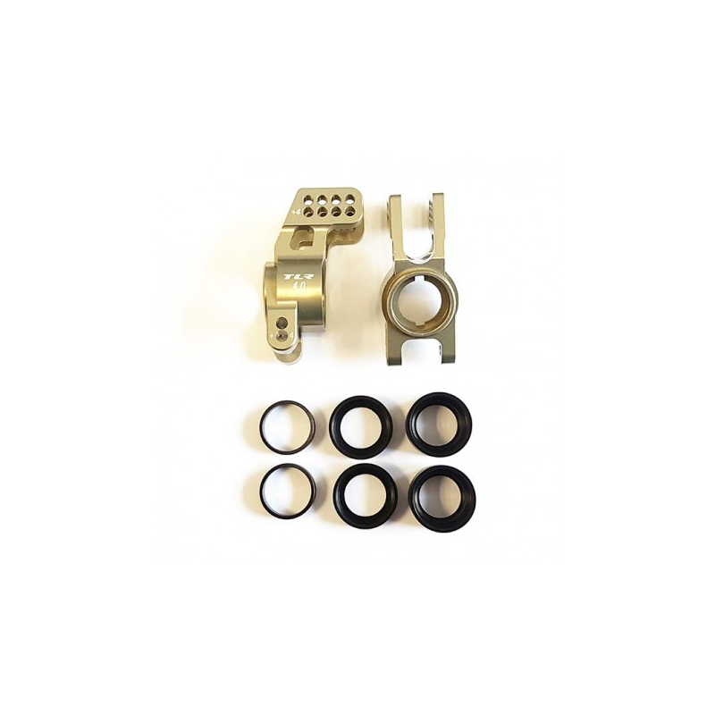 TLR344008- Aluminum Adjustable Rear Hub with Inserts 8/E/8T 4.0
