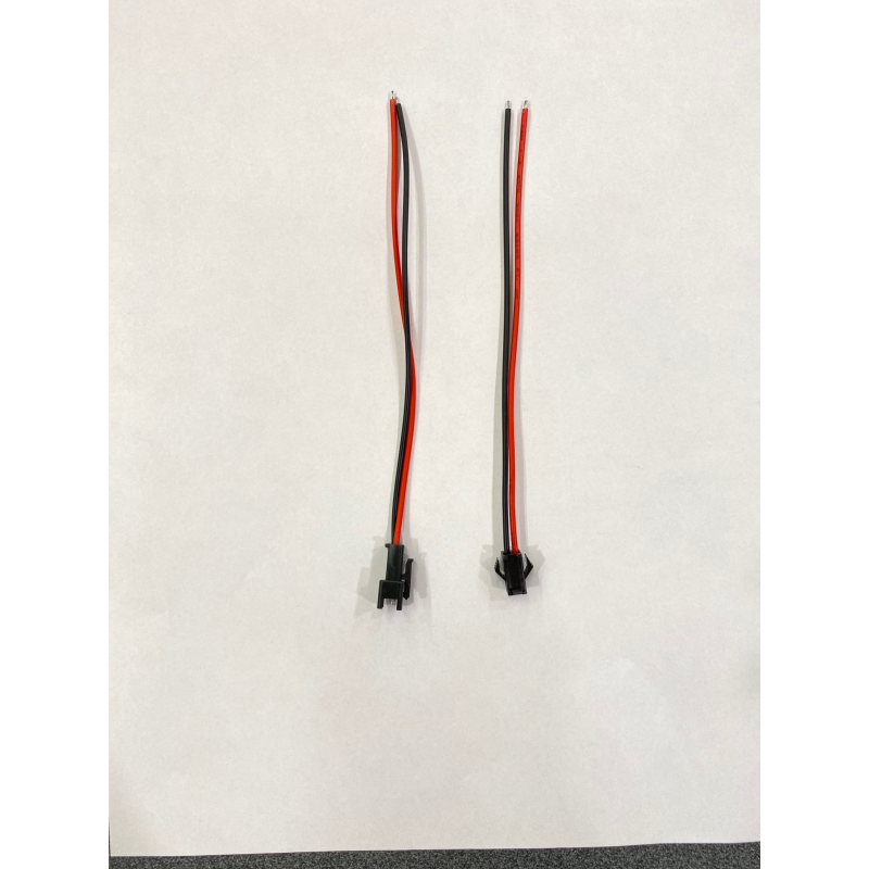 COPPIA DI SPINOTTI AWG MASCHIO-FEMMINA 2 FILI