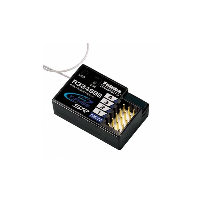 Ricevente 4 Canali Futaba R334SBS HV S-Bus2 2,4GHz T-FHSS SR (art. FU105S)