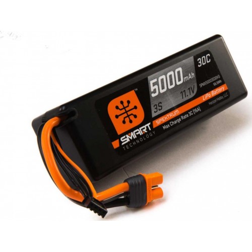 Spektrum Smart 11.1V 5000mAh 55.5Wh RC LiPo Battery (SPMX50003S3H3)