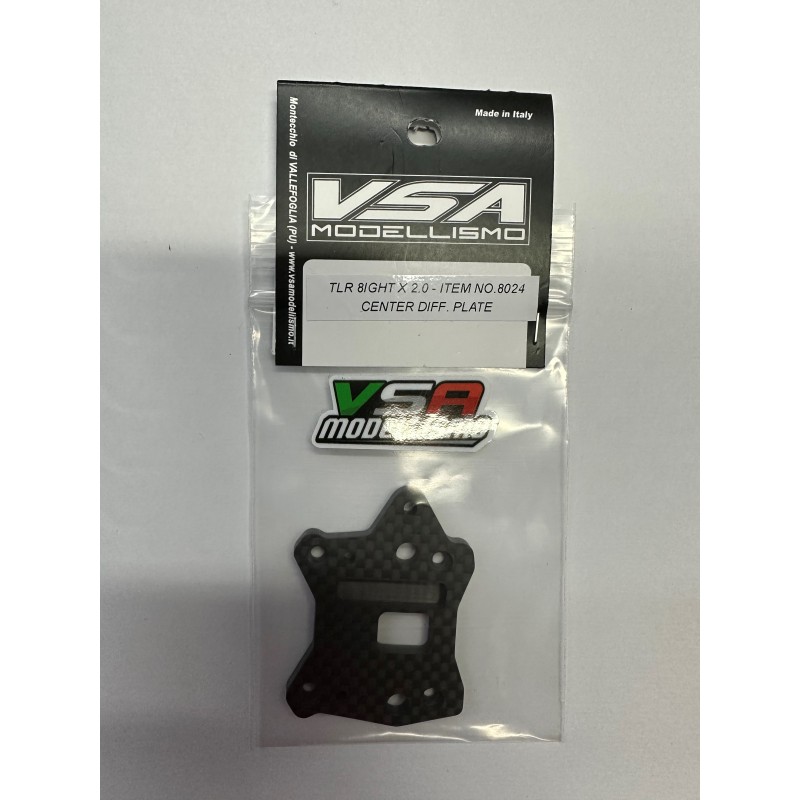 TLR 8IGHT X 2.0 - CENTER DIFF PLATE- 8024