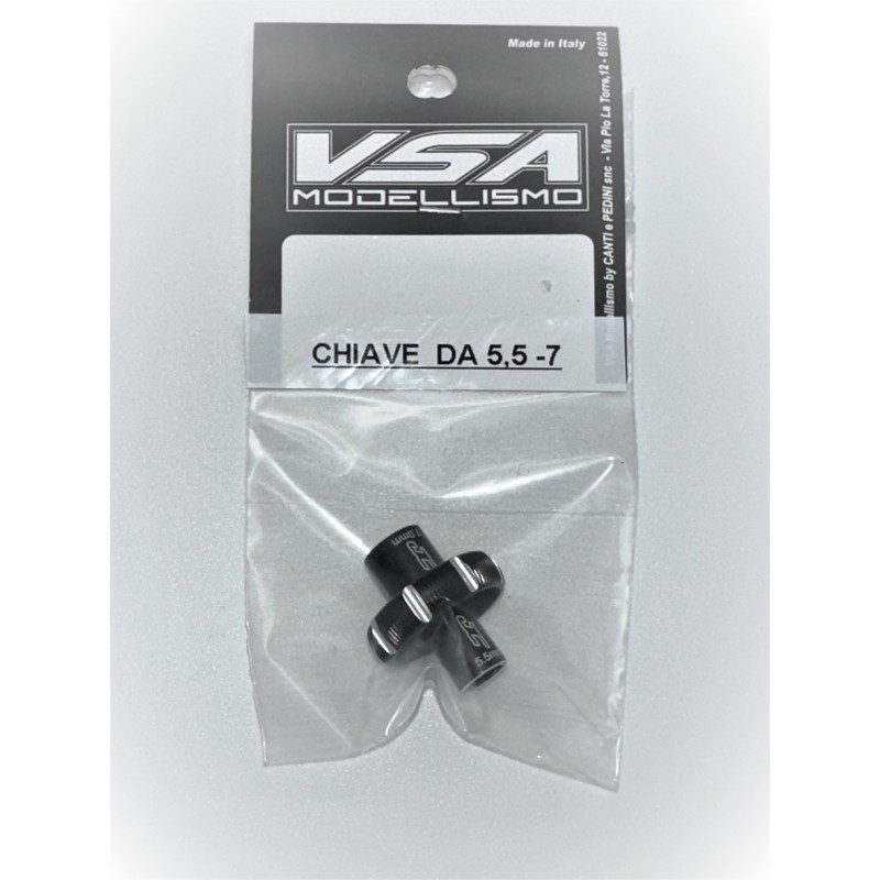 JConcepts Combo Thumb Wrench (5.5mm/7.0mm) (Black)