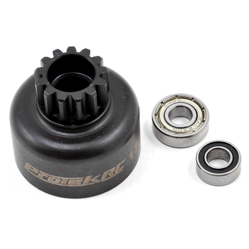 PTL-7060 ProTek RC Hardened Clutch Bell w/Bearings (13T), CAMPANA FRIZIONE TEMPRATA CON CUSCINETTI (13T)