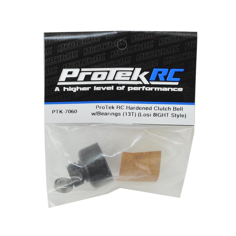 PTL-7060 ProTek RC Hardened Clutch Bell w/Bearings (13T), CAMPANA FRIZIONE TEMPRATA CON CUSCINETTI (13T)