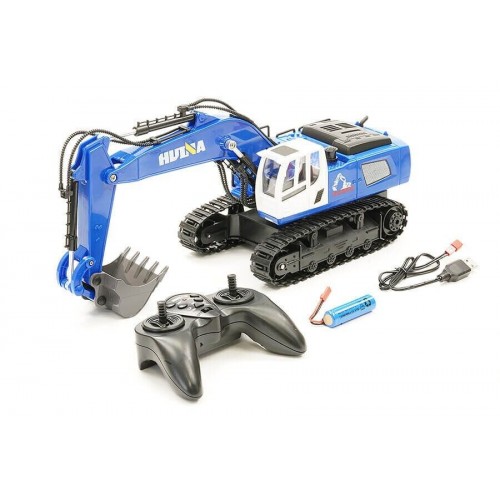 Huina 1558 RC Escavatore scavatore scala 1/18 escavatore telecomandato 2,4G 11Ch