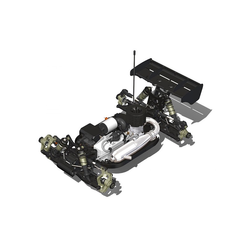 Hot Bodies D8 World Spec 1:8 Buggy Competition Kit + Carrozzeria in Omaggio