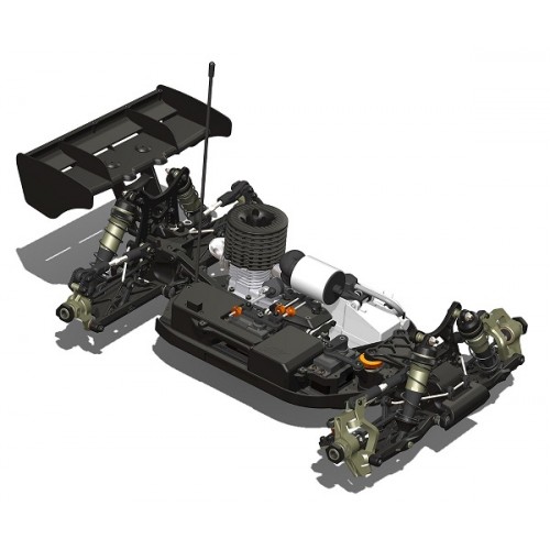 Hot Bodies D8 World Spec 1:8 Buggy Competition Kit + Carrozzeria in Omaggio