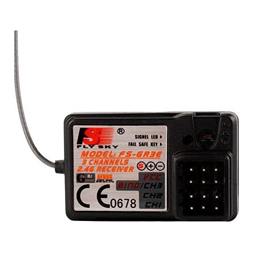 Trasmettitore radiocomando Flysky FS-GT3B 3CH RC System 2.4G con Ricevitore FS-GR3E
