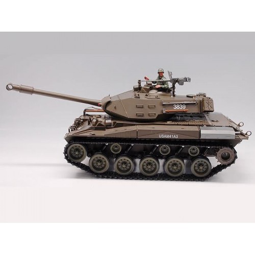 Versione professionale Heng Long 1:16 USA M41 Walking Bulldog RC Light Tank 3839-1 RTR