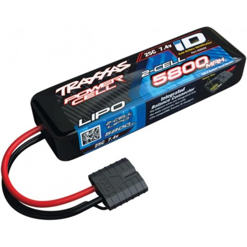 Batteria Lipo 5800mAh 7,4V 25C iD Traxxas