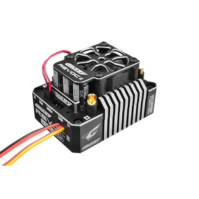 REGOLATORE BRUSHLESS 1:8 REVOC II XTR RACING FACTORY 2-6S 160A - BLACK/SILVER